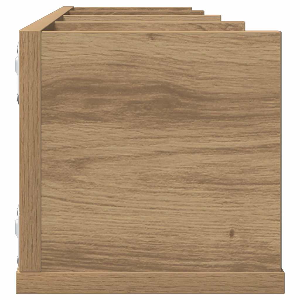 CD Wall Shelf Artisan Oak 100 x 18 x 18 cm Particleboard