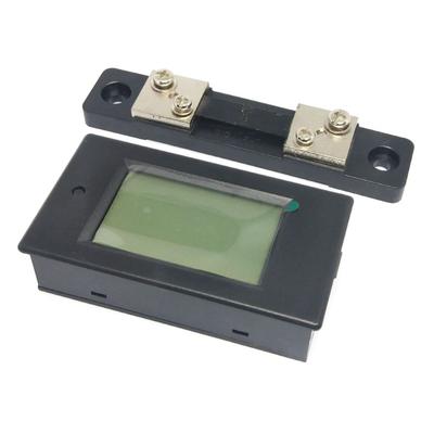 Artudatech 100A Digitales DC-Wattmeter mit Shunt DC-Leistungsaufnahme LCD Multifunktionales Elektronisches Messgerät DC6.5-100V