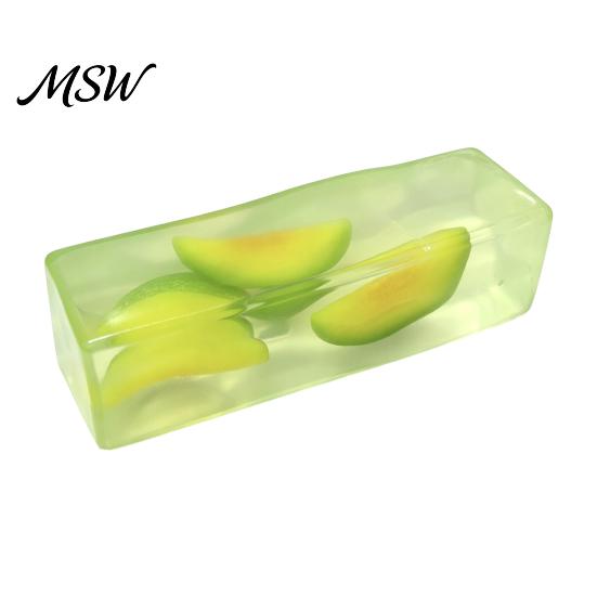 Fake Fruit Bar Squeeze Toy Clear with Inside, Stress Relief Shapeable Soft TPR Fidget Gadgets Stick Sensory Toy, Transparent Strip Figdet for