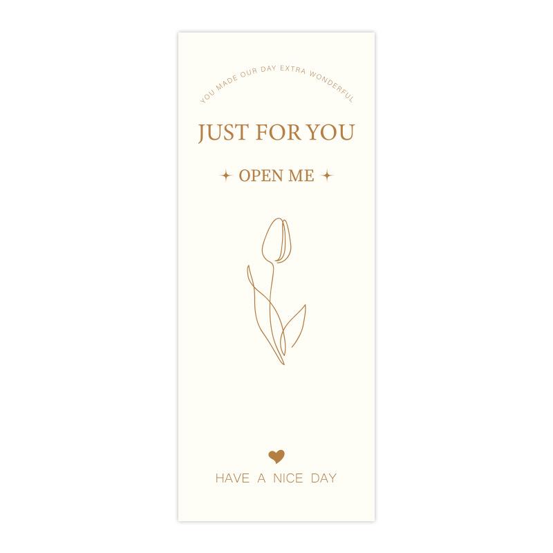 Schlichtheit, Hochwertige Linien, Tulpenaufkleber, Flugzeug-Kartonverschlussaufkleber, Geschenkbox-Dekorationsaufkleber, Klebeetiketten