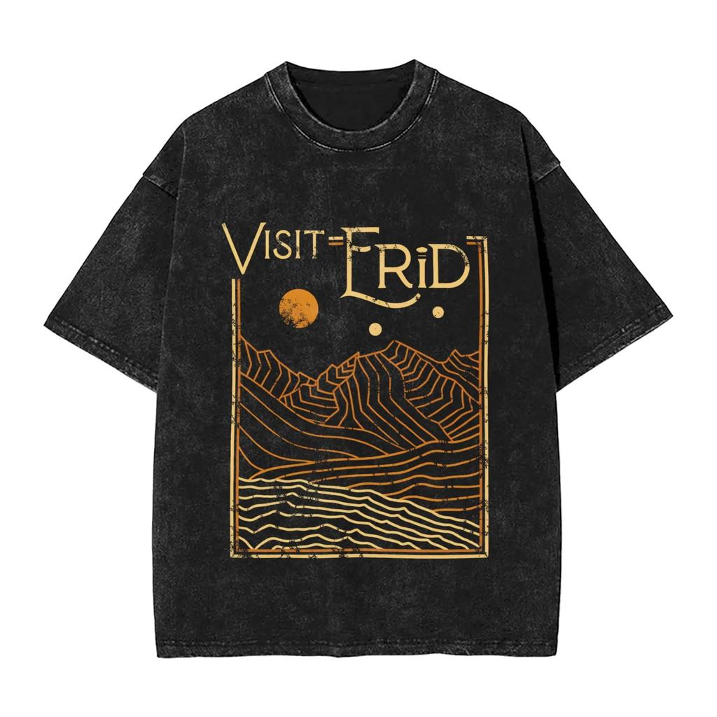 Project Hail Mary Washed Tshirt Unisex Women Summer Cotton Clothing Casual Fashion Round Neck Short Sleeved Tee Streetwear