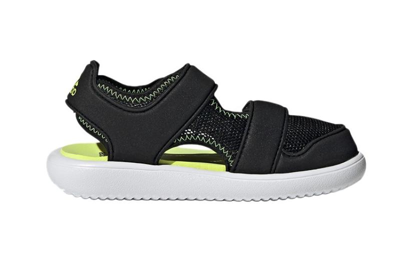 Adidas Water Sandal Slip Resistant Abrasion Resistant Children's Sandals Black White Children Aged 3 7 Years Old GX2472