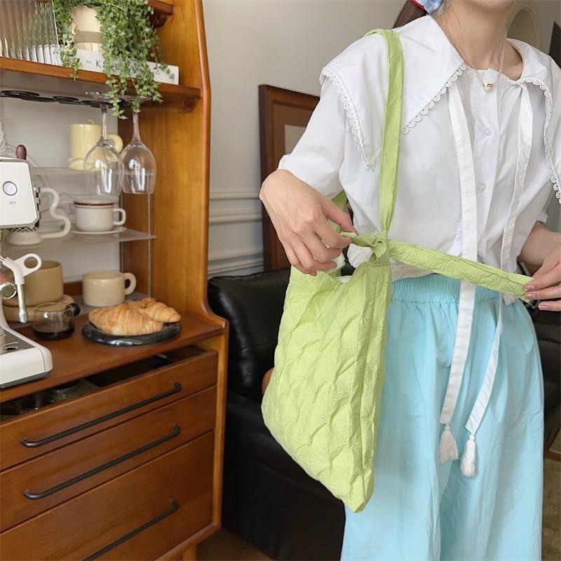 5-pleated rhombus bag women's new casual large-capacity commuter underarm bag crossbody shoulder bag women