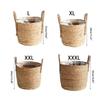 Straw Plant Basket Indoor Woven Plant Pots for Planter Flower Pots Plant Pots Decoration Laundry Basket Household