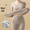 Arctic Velvet Wool Silk Thermal Underwear Set for Women