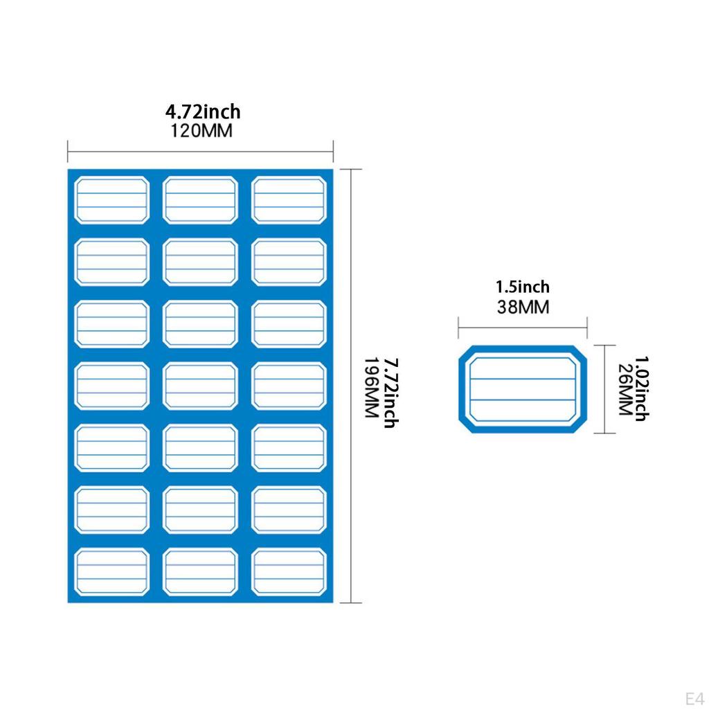 50 Labels for , Plain Supermarkets And Schools.