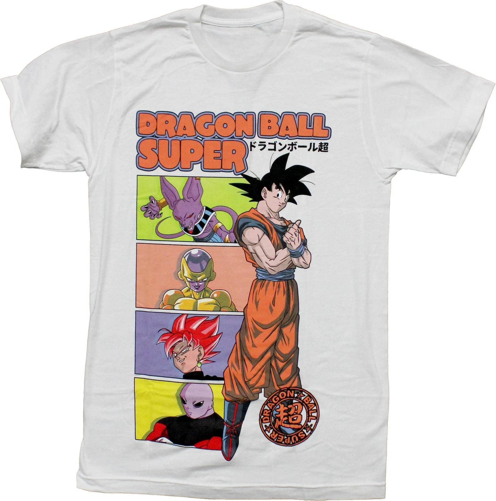 

Summer Dragon Ball Super TShirt Men Multi Character Anime Graphic Short Sleeve Oversized Streetwear Loose Fit Anime Fan Top M