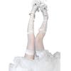 Japanese Lolita Cross Butterfly Bow Stockings With Silk Ties For Women