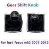 For Ford Focus Mk2 2005-2012 New 5/6 Speed Gear Shift Knob Lever HandBall Gaiter Boot Leather Cover High Quality Car Accessories