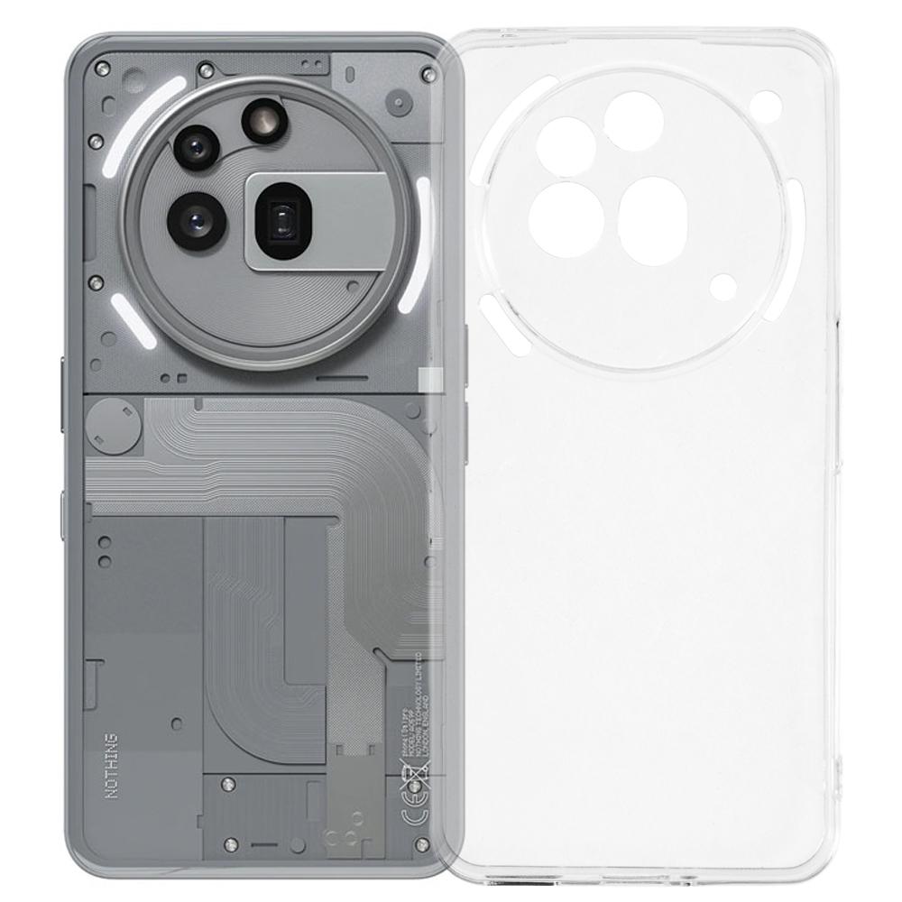 

UNITHIN For Nothing Phone (3a) Pro Case Ultra Thin 0.7mm Clear TPU Anti Drop Phone Cover Precise Cutouts As Shown A
