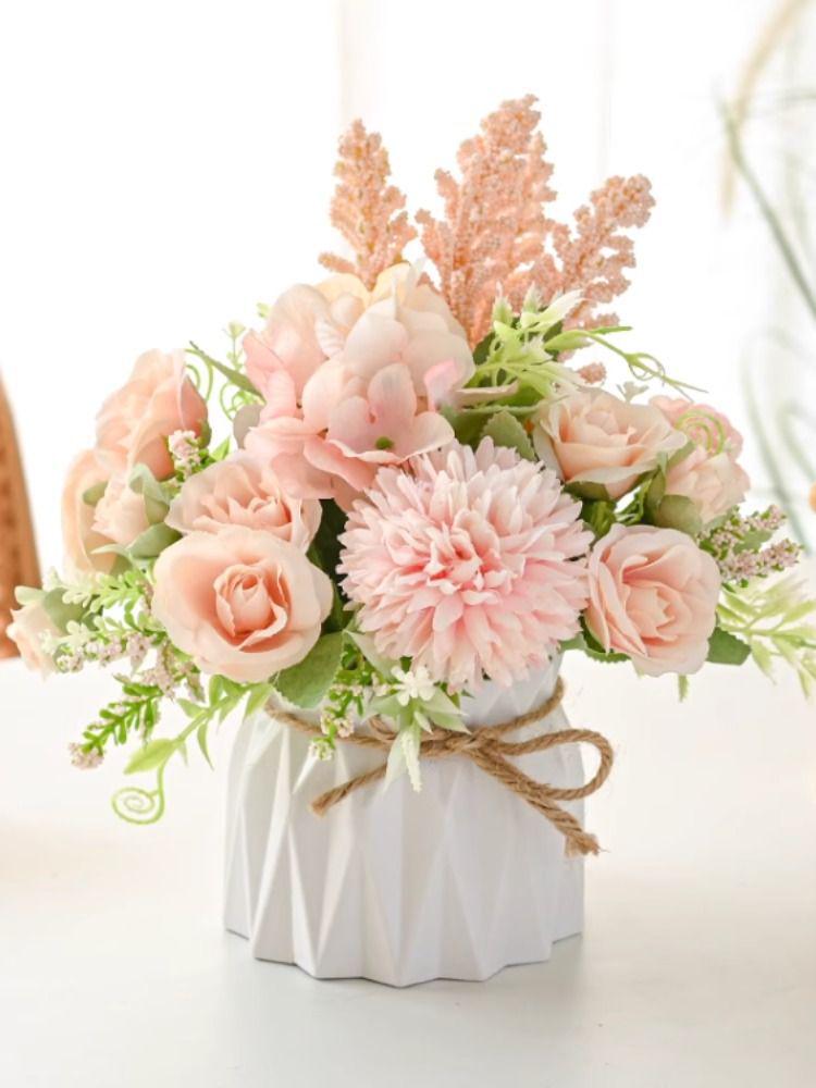 Indoor Artificial Flower Bouquet Decor for Office or Living Room