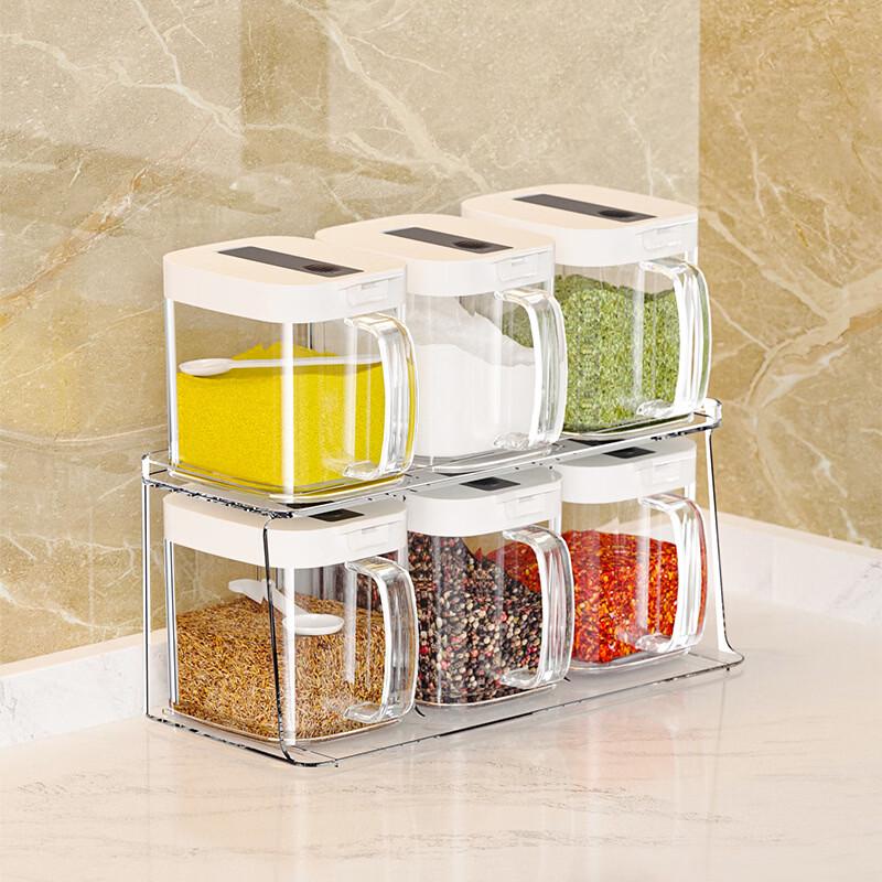 Automatic Opening Kitchen Seasoning Organizer Set