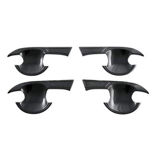 12Pcs Carbon Fiber Door Handle Bowl Cover For Toyota Yaris Ativ/Vios 2024