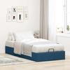 Ottoman Bed Without Mattress Blue 80x200 Cm Fabric