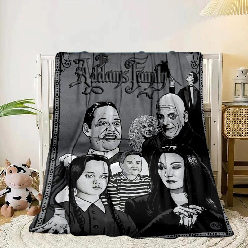 Gothic Adams Blanket Flannel Blanket for bed, sofa, Camping, Hiking, Picnic Essentials, gift for family Fan gifts