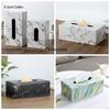 Large Capacity Marbling Leather Tissue Box Nordic Style Napkin Holder  Coffee Shop