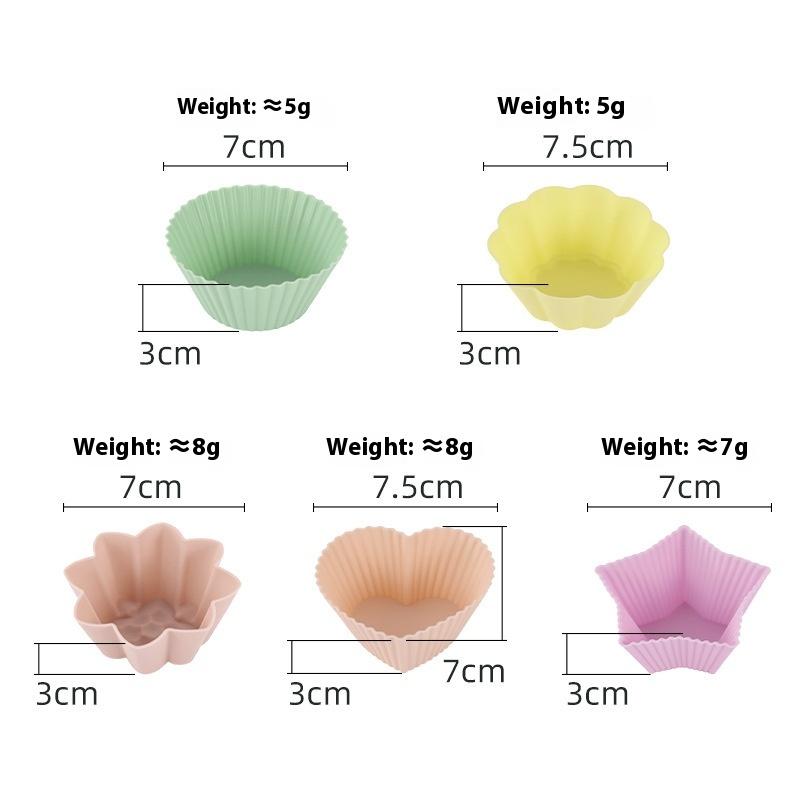 Units of Silicone Cup Cake Tool, Ideal for Baking Cupcakes and Muffins for DIY Kitchen