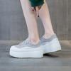 Popular Pink Single Shoes Women's 2025 New Little White Shoes Women's Versatile Fashion Thick Sole 8 Cm Trend Ins Simple