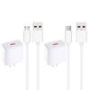 65W Power Adapter 2Pin Flat Quick Charging Head with USB 5Pin/Type C Fast Charging Cord Data Cable Wire