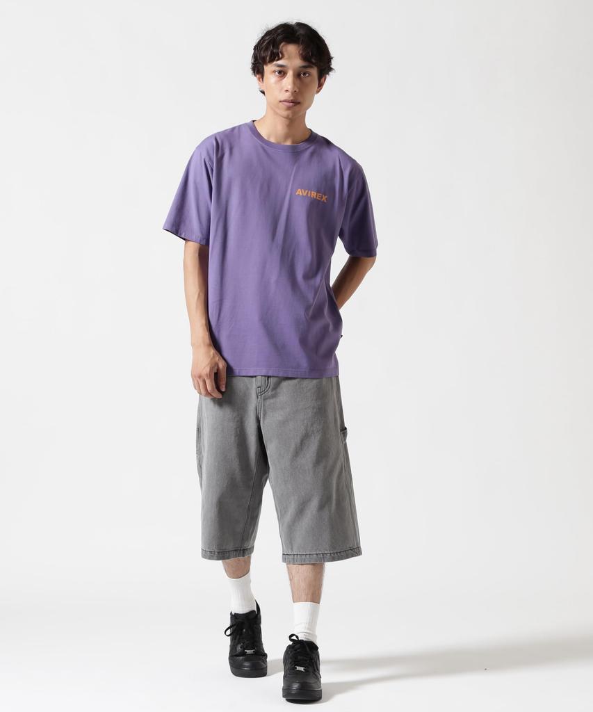 AVIREX FLYING BEAR T-SHIRT 25 (WEB&DEPOT Exclusive) Men's Short Sleeve T-shirt XL 080 Purple 783-5134071