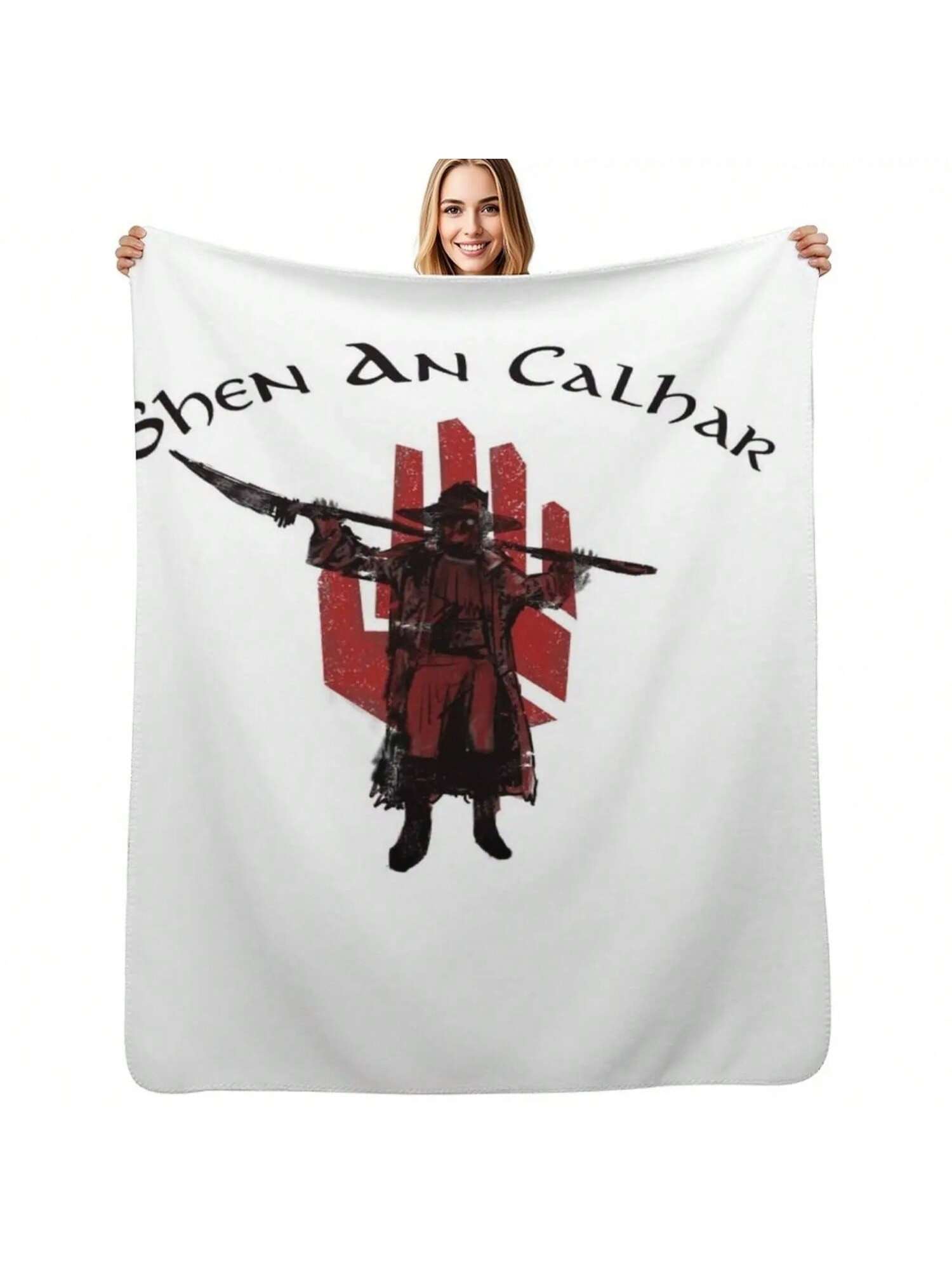 Mat And  Of The Red Hand - Wheel Of Time Throw Blanket Anime Travel Thin Loose Blankets 75X95CM