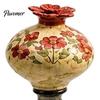 Nature Inspired Outdoor Decor Hummingbird Feeder Garden Stake, Vintage Resin Flower Decorative Feeder, Wild Backyard Wildlife Decoration Bird