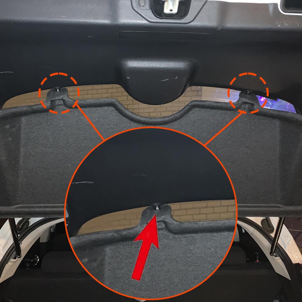 Nissan Juke F15 Arka Plastik Düğme Bagaj Kapağı İç Bagaj Askısı Kargo Kancası Sabitleme Braketleri Perçin İçin 2X Paket Raf Klipsleri