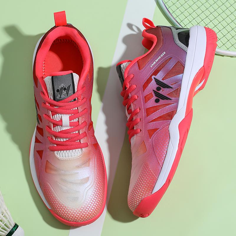 2026 New Couples Badminton Sneakers Anti-Slip Badminton Training Shoes Breathable Tennis Footwear Comfortable Outdoor Sneakers