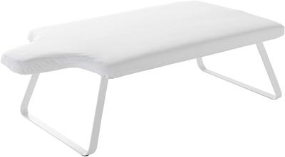 Jitsugyo Steel Mesh Ironing Board White W70XD36XH21cm Tower with Hanger Hook Can Be Stored In Closet 4932 Human-shaped Approx.