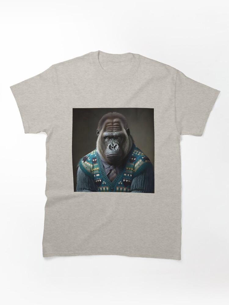 Gorilla Tag Gorilla in a Sweater - Animal Art Classic Unisex T-Shirt
