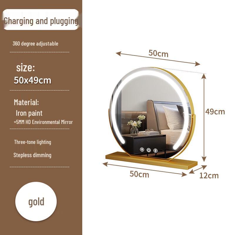 

Silifei Half-Round Rotating LED Makeup Mirror