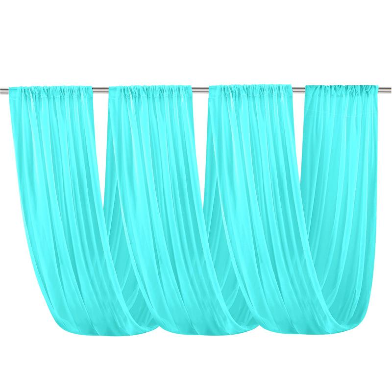 

6m/10m Wedding Ceiling Drapes Decortions Shiny Chiffon Curtain Draping Drapery for Mariage Outdoor Ceremony Swag Party Decor 73x300cm 1pcs небесно-голубой