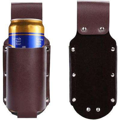 Leder Bierflaschen-Hüfttasche Tragbare Bier-Gürteltasche Praktischer Weinflaschen-Getränkehalter Outdoor-Flaschenhülle Abdeckung