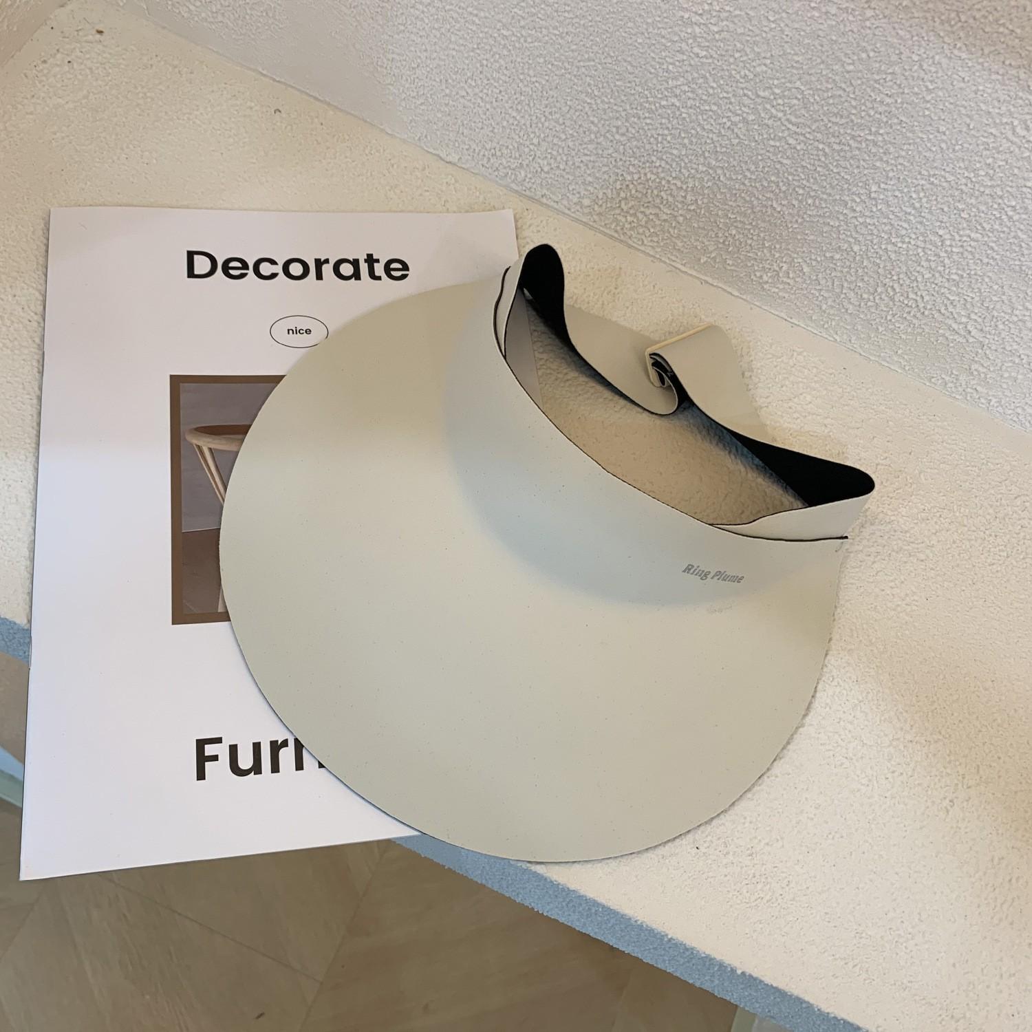 

Женская бесшовная шляпа от солнца, вентилируемая, с широкими полями, защита от УФ-лучей, для бега, активного отдыха Ring Beige