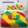 Guinea Bissau Pattern Bedding Set Quilt Cover Pillowcase Home Decor Gift (1 * duvet cover + 2 * pillowcase, without core)