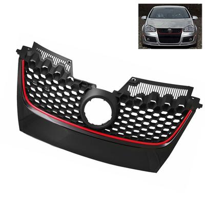 Bumper Grille ABS Rust-proof Anti-shake Front Grilles Mesh Network Auto Parts Protection Replacement for Golf 5