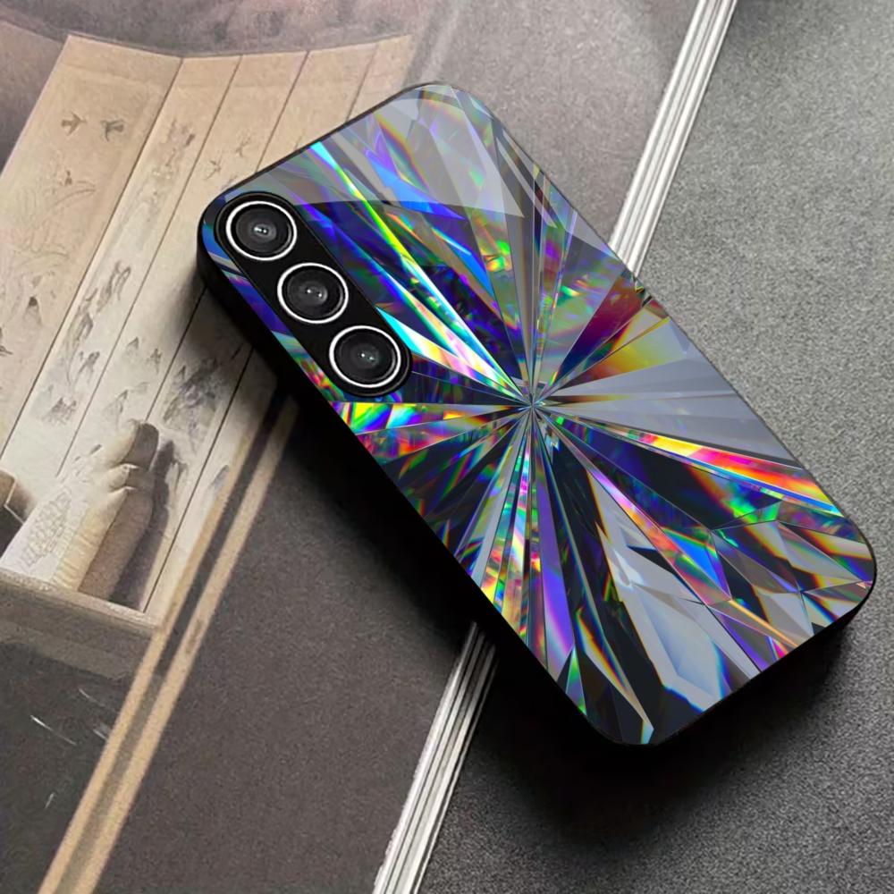 Colorful Glass Protective Exquisite High-end PhoneCase Glass PhoneCase for Samsung Galaxy S26 S25 S24 S23 S22 S21 FE,Ultra,Plus