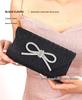 Rhinestone Bow Evening Clutch – Mini Bling Chain Handheld Bag for Women