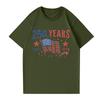 Γυναικείο Κοντομάνικο T-shirt Τοπ με Στρογγυλή Λαιμόκοψη και Σχέδιο