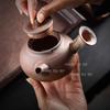 220ml Coarse Pottery Small Capacity Side Handle Pot Household Chinese Style Kettle Handmade Teapot Kungfu Tea Set