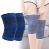 Blue Knitted Knee Brace Pad Outdoor Activities Knee Protector Hiking Sports