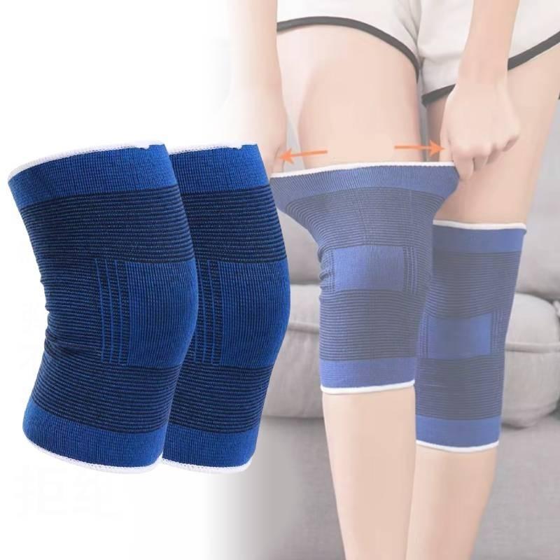 Blue Knitted Knee Brace Pad Outdoor Activities Knee Protector Hiking Sports