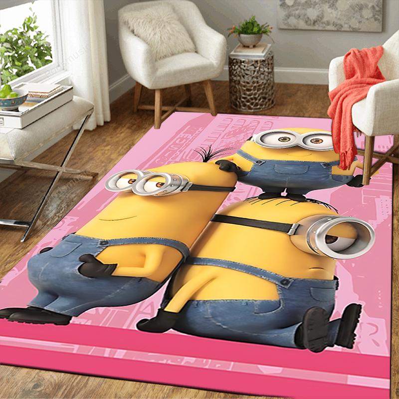 1Pc Despicable Minions Adventure Rug, Office Carpet Indoor Outdoor Doormat, Non-Slip, Comfortable, Living, Christmas Halloween, Xmas Gift G11