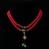 Original 108 Beads Ethnic Turquoise & Red Buddhist Mala Bracelet for Women