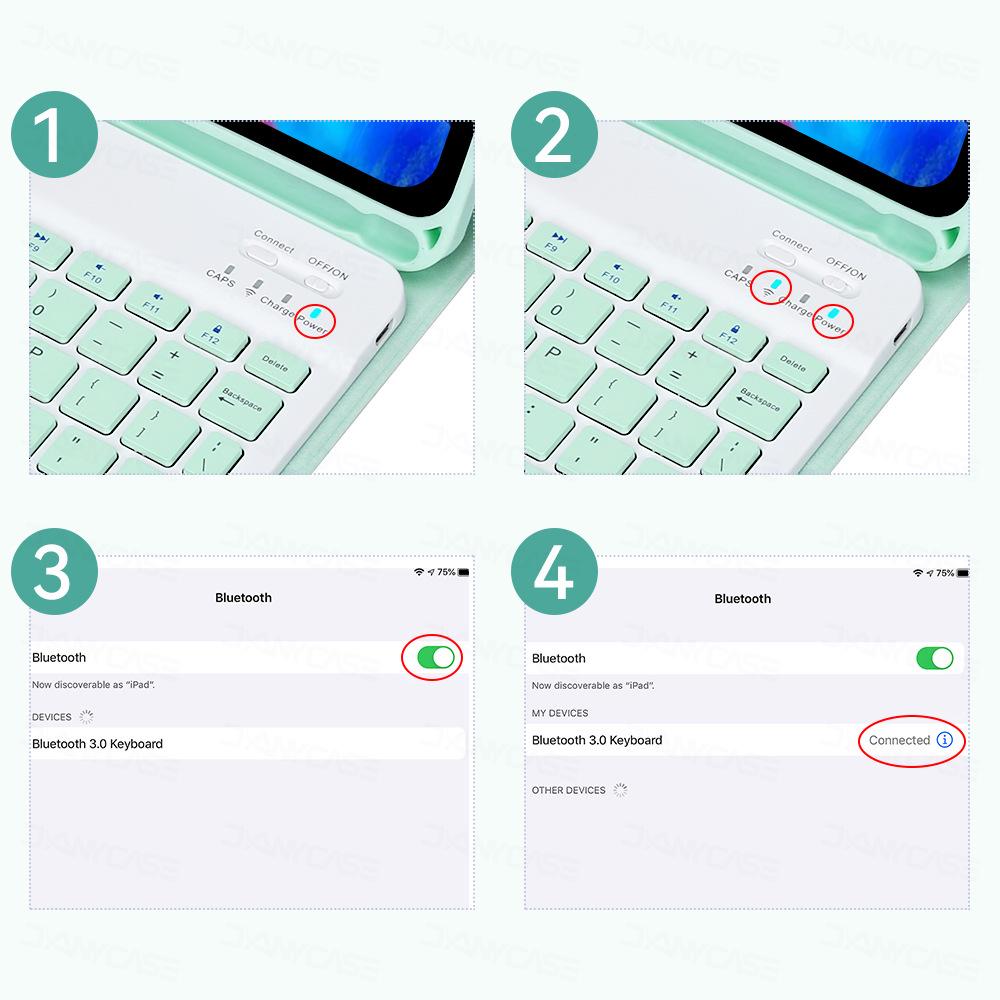 Samsung S11/A9+/S7/S8/S9FE/S10Li Bluetooth Keyboard Protective Case with Magnetic Pen Holder