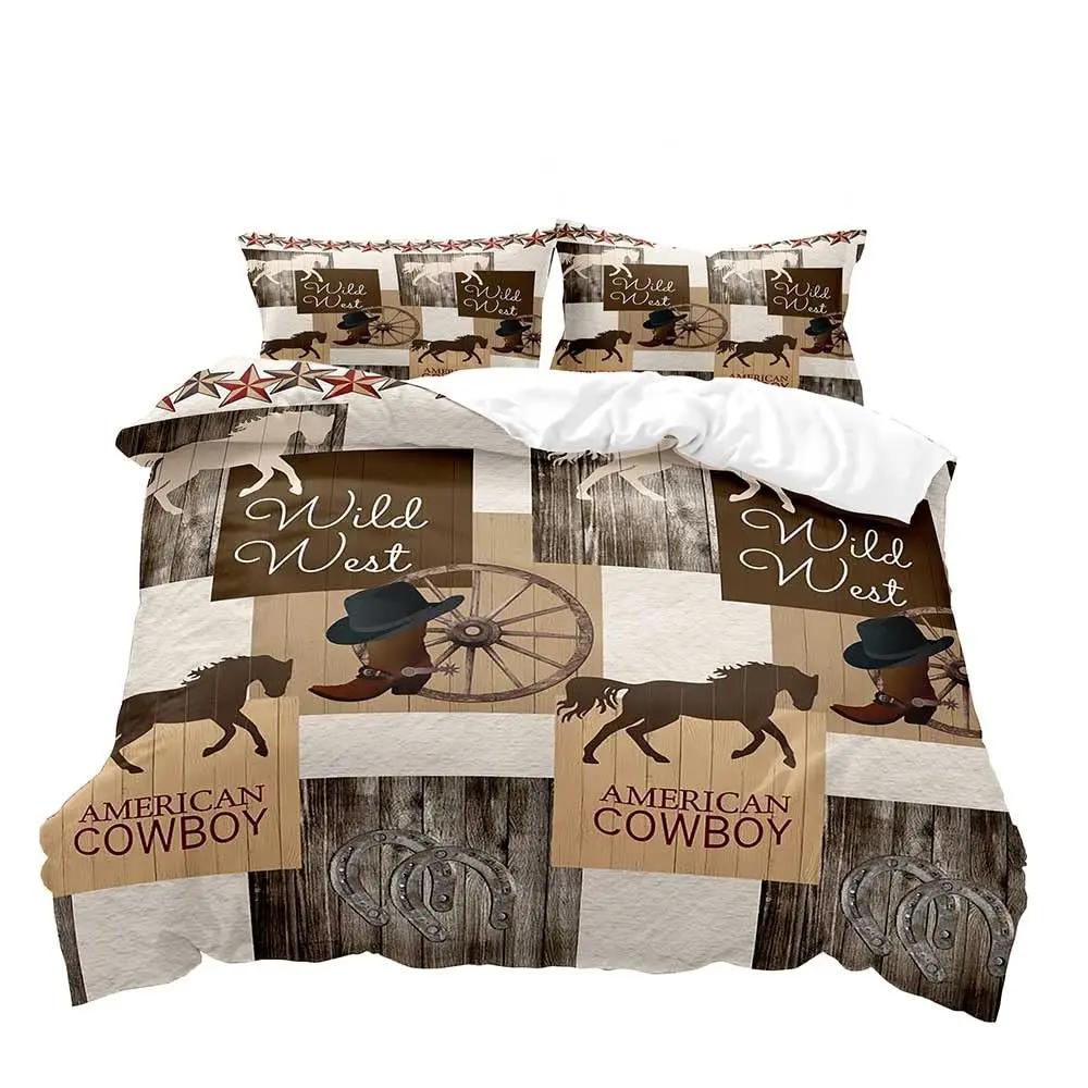 Romantic Horse Couple Twin Duvet Cover SetYou & Me We Got This Country Western Ranch Farm Animal Rustic Farmhouse Bedding Sets