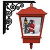 VidaXL Christmas Wall Lamp LED Lights and Santa Claus Red 40x27x45cm