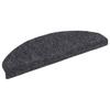Self Adhesive Step Mats 5 Pcs. 65 X 21 X 4 Cm Dark Gray Semi Round Large