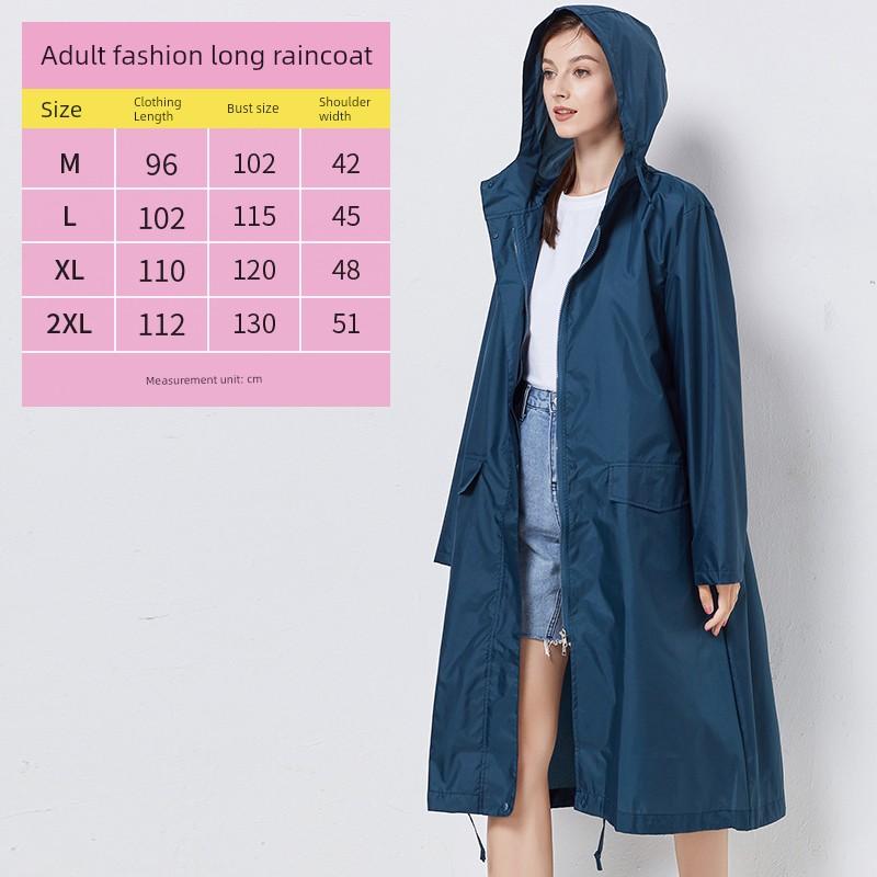 Raincoat Women's Trench Coat Type Thin Breathable Outdoor Hiking Hiking Single Body Waterproof Poncho Men's Multi-Color Portable