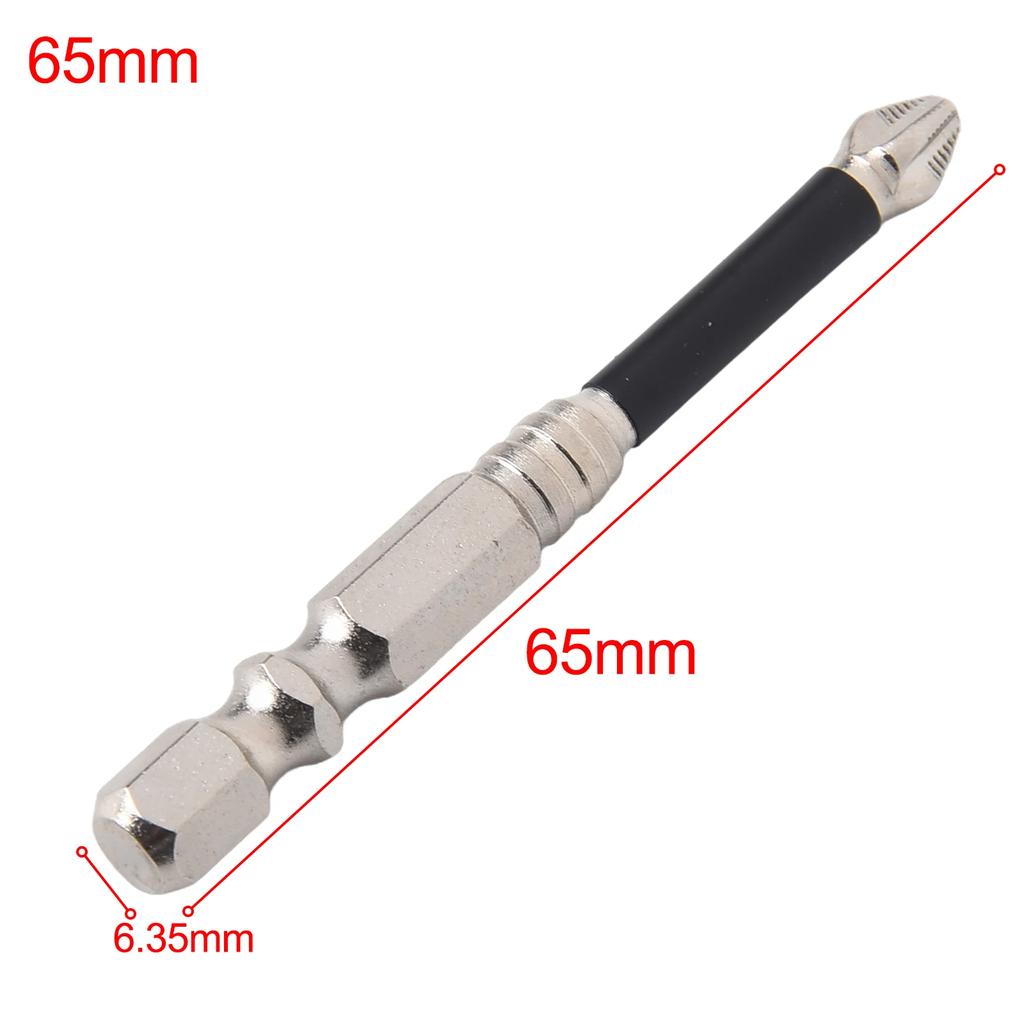 1pc 25/50/65/70/75/90/100/120/150mm Cross-Magnetic Screwdriver Bit Alloy Steel Anti-Slip Long Drill Bits PH2 Non-slip Hand Tools